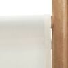 vidaXL Folding 6-Panel Room Divider 240 cm Bamboo and Canvas