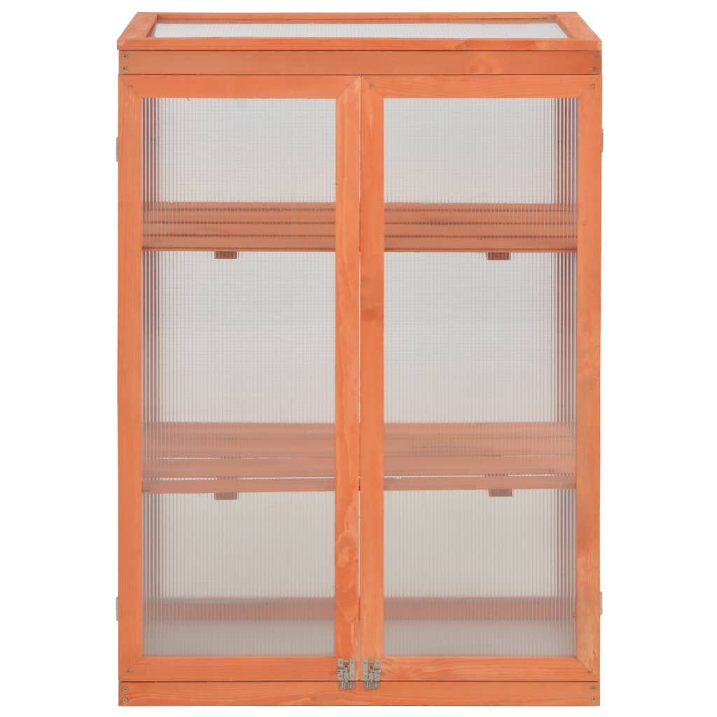 vidaXL Greenhouse Wood 75x47x109 cm