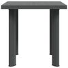 vidaXL Garden Table Anthracite 80x75x72 cm Plastic