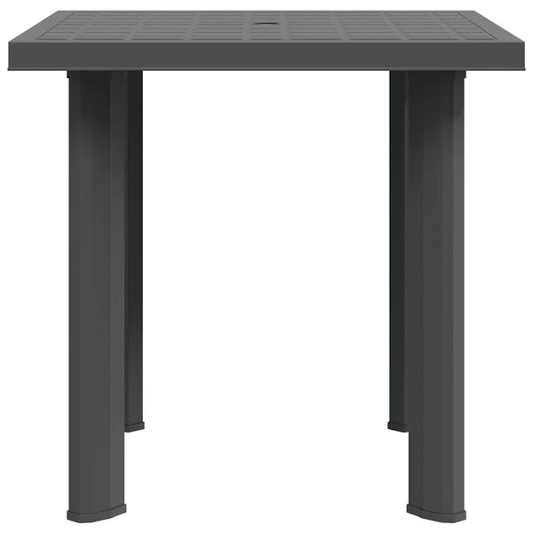 vidaXL Garden Table Anthracite 80x75x72 cm Plastic