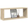 vidaXL Wall Cube Shelf 4 pcs Sonoma Oak 60x15x23 cm Engineered Wood