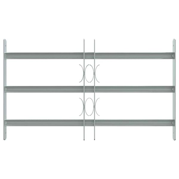 Adjustable Security Grille for Windows with 3 Crossbars 500-650 mm