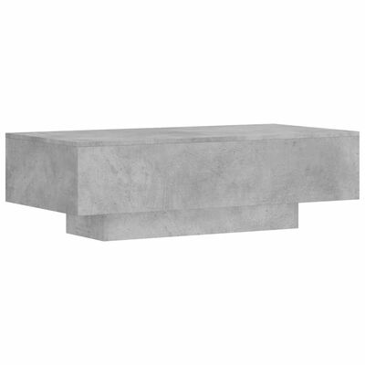 vidaXL Coffee Table Concrete Grey 100x49.5x31 cm Engineered Wood, concrete grey vidaXL Coffee Table Concrete Grey 100x49.5x31 cm Engineered Wood