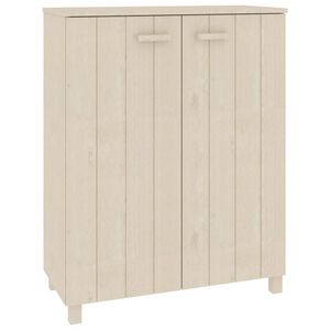 vidaXL Shoe Cabinet HAMAR Honey Brown 85x40x108 cm Solid Wood Pine