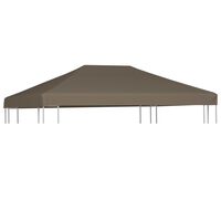 vidaXL Gazebo Top Cover 310 g/m² 3x3 m Taupe