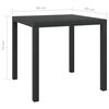 vidaXL 3 Piece Garden Dining Set with Cushions Poly Rattan Black