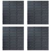 vidaXL 29 Piece Storage Bin Kit with Wall Panels Red and Black