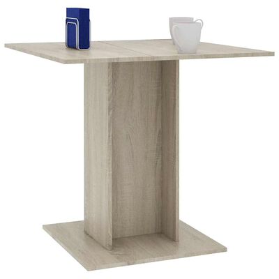 vidaXL Dining Table Sonoma Oak 80x80x75 cm Engineered Wood, sonoma oak vidaXL Dining Table Sonoma Oak 80x80x75 cm Engineered Wood