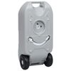 vidaXL Wheeled Water Tank for Camping 40 L Grey