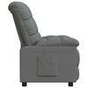 vidaXL Recliner Chair Dark Grey Fabric