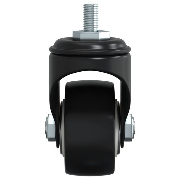 vidaXL Caster Wheels 4 pcs Black 35 mm Iron