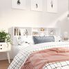 vidaXL Headboard Cabinet White 180x19x103.5 cm