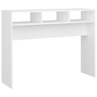 vidaXL Console Table White 105x30x80 cm Engineered Wood, white vidaXL Console Table White 105x30x80 cm Engineered Wood