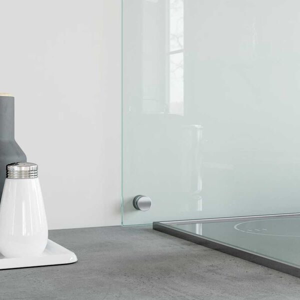 vidaXL Kitchen Backsplash Transparent 80 x 50 cm Tempered Glass