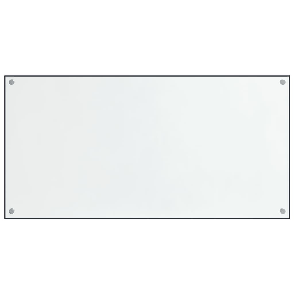 vidaXL Kitchen Backsplashes 2 pcs Transparent 80x40 cm Tempered Glass