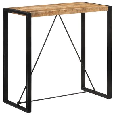 vidaXL Bar Table 110x55x110 cm Solid Rough Wood Mango