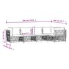 vidaXL 5 Piece Garden Lounge Set with Cushions Anthracite Steel