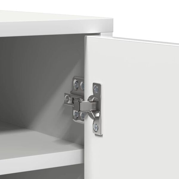 vidaXL Shoe Cabinet White 60x35x92 cm Engineered Wood