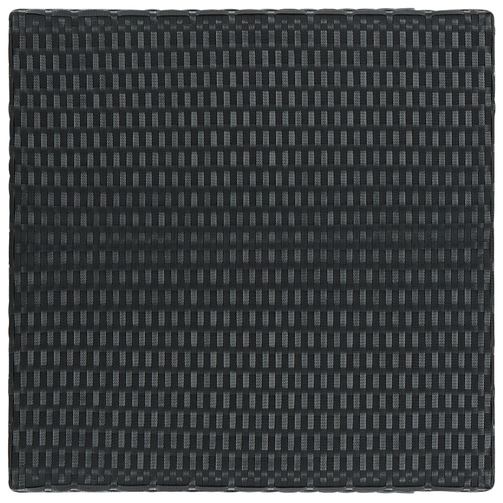 vidaXL 5 Piece Outdoor Bar Set with Cushions Poly Rattan Black