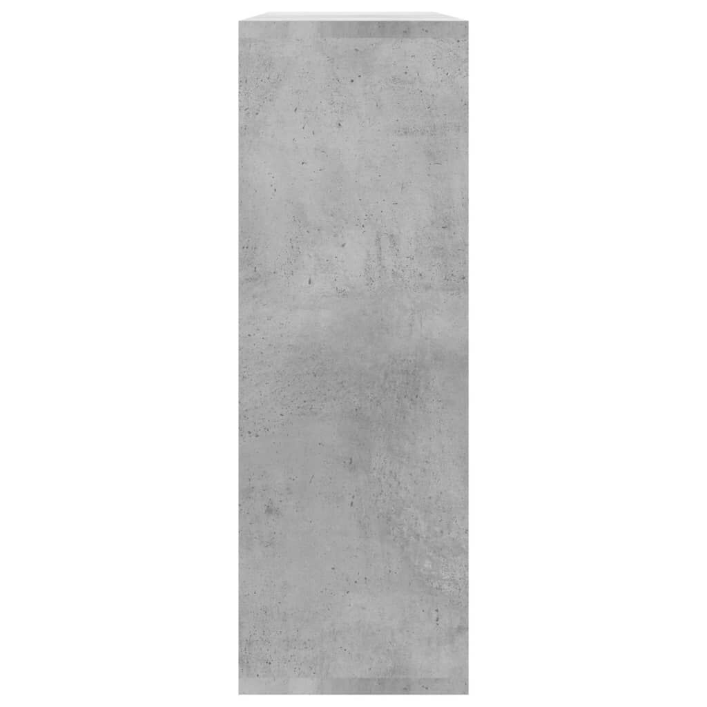 vidaXL Wall Shelf Concrete Grey 104x20x58.5 cm Engineered Wood