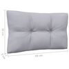 vidaXL 3 Piece Garden Lounge Set with Grey Cushions Solid Pinewood