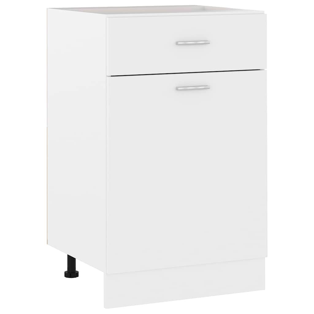 vidaXL Drawer Bottom Cabinet Lyon White 50x46x81.5 cm Engineered Wood