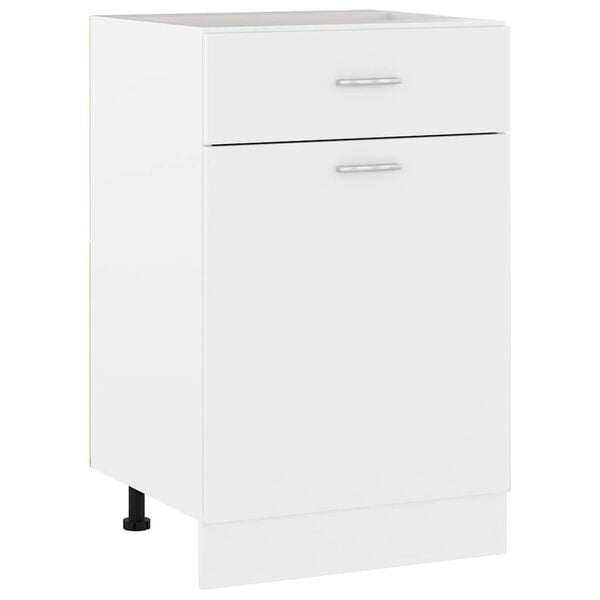 vidaXL Drawer Bottom Cabinet Lyon White 50x46x81.5 cm Engineered Wood