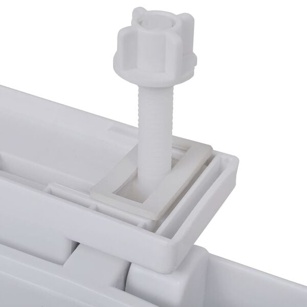 vidaXL Toilet Seats with Soft Close Lids 2 pcs Plastic White