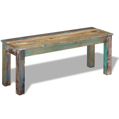 vidaXL Bench Solid Reclaimed Wood 110x35x45 cm,  vidaXL Bench Solid Reclaimed Wood 110x35x45 cm