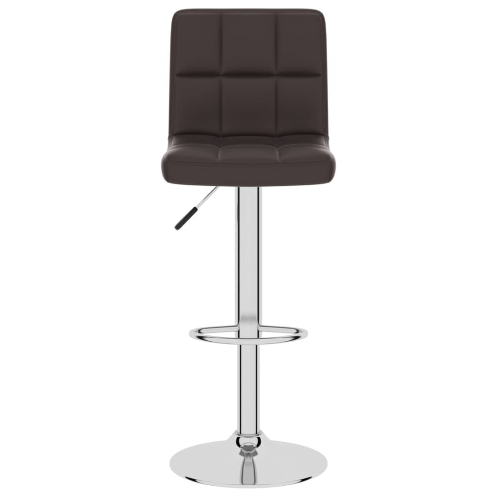 vidaXL Bar Stool Brown Faux Leather