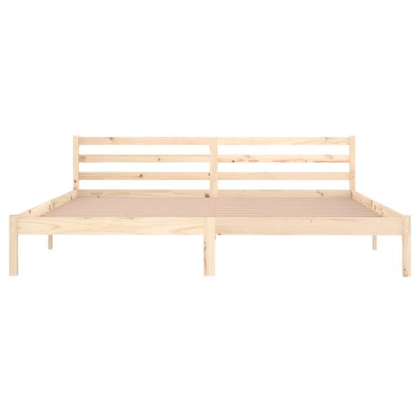 vidaXL Bed Frame without Mattress Solid Wood Pine 200x200cm