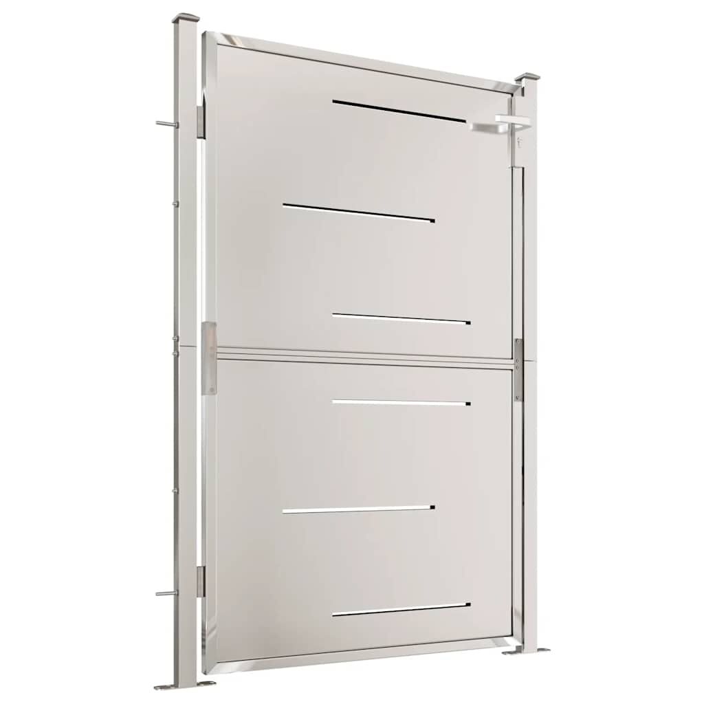 vidaXL Garden Gate 100x150 cm Stainless Steel