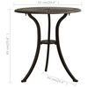 vidaXL 3 Piece Bistro Set Cast Aluminium Bronze