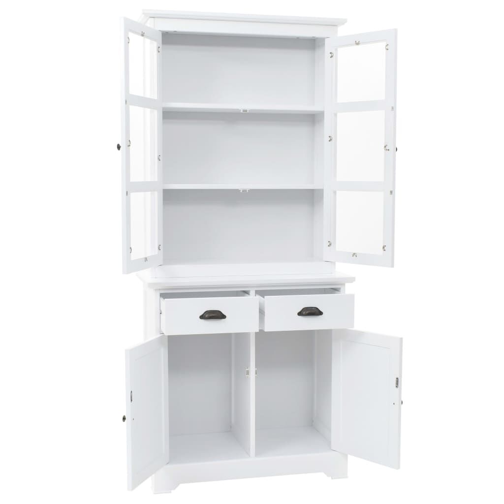 vidaXL Welsh Dresser with 4 Doors MDF and Pinewood 80x40x180 cm