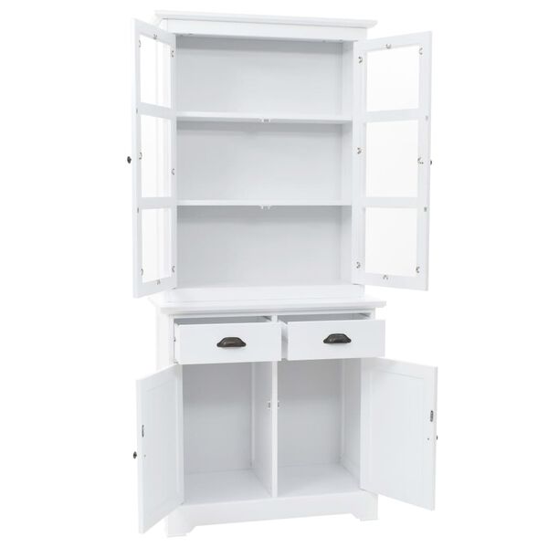 vidaXL Welsh Dresser with 4 Doors MDF and Pinewood 80x40x180 cm