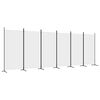 vidaXL 6-Panel Room Divider White 520x180 cm Fabric