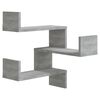vidaXL Wall Corner Shelves 2 pcs Grey Sonoma 40x40x50 cm Engineered Wood