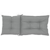 vidaXL Garden Highback Chair Cushions 6 pcs Grey 120x50x7 cm Fabric
