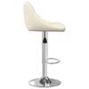 vidaXL Bar Stool 2 pcs Cream Velvet