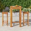 vidaXL 3 Piece Garden Bar Set Solid Wood Acacia