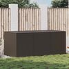 vidaXL Garden Storage Box Poly Rattan 180x90x70 cm Brown