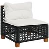 vidaXL 8 Piece Garden Sofa Set with Cushions Grey Poly Rattan
