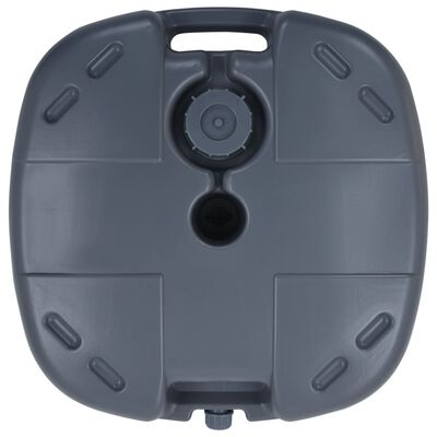 vidaXL Portable Umbrella Base Grey Sand/Water Filled,  vidaXL Portable Umbrella Base Grey Sand/Water Filled