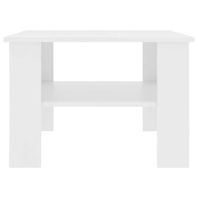 vidaXL Coffee Table White 60x60x42 cm Engineered Wood, white vidaXL Coffee Table White 60x60x42 cm Engineered Wood
