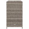 vidaXL Garden Storage Cabinet Grey 83x45x76 cm Poly Rattan