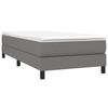 vidaXL Bed Frame without Mattress Dark Grey 90x200 cm Fabric