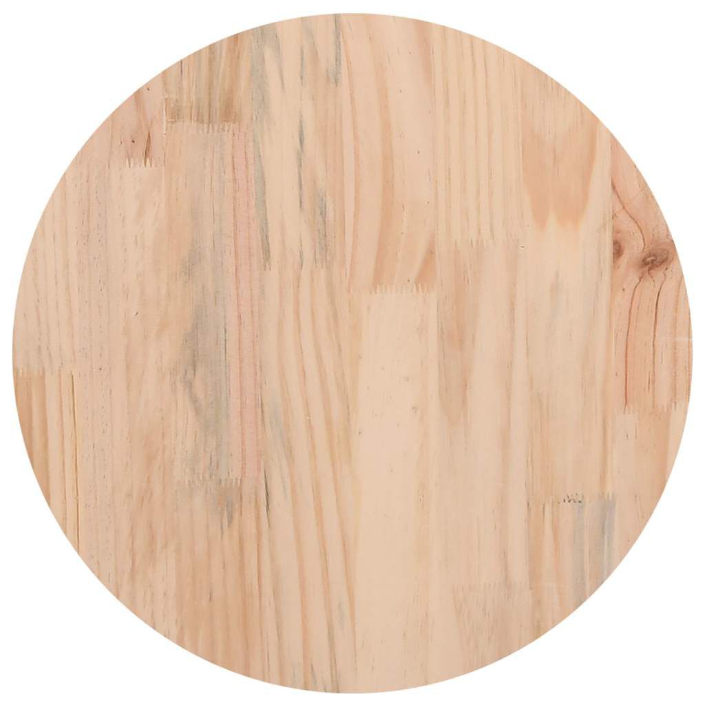 vidaXL Table Top Ø40x2.5 cm Solid Wood Pine