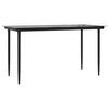 vidaXL 5 Piece Garden Dining Set Black Steel and Textilene