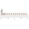 vidaXL Bed Frame without Mattress White 180x200 cm Super King Solid Wood Pine