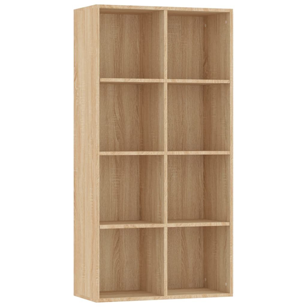 vidaXL Book Cabinet/Sideboard Sonoma Oak 66x30x130 cm Engineered Wood